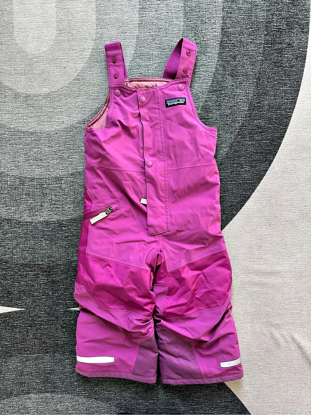Patagonia Powder Town Pink Snow Bib Overalls Girls 2T